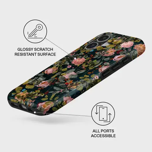 Husa Burga Dual Layer Magsafe Bloomy Garden pentru iPhone 17