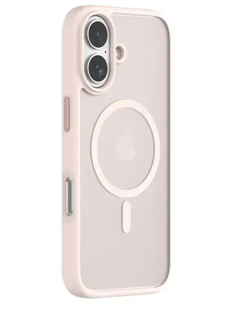 Husa Devia Pino Series Magnetic Shockproof pentru iPhone 17, Roz