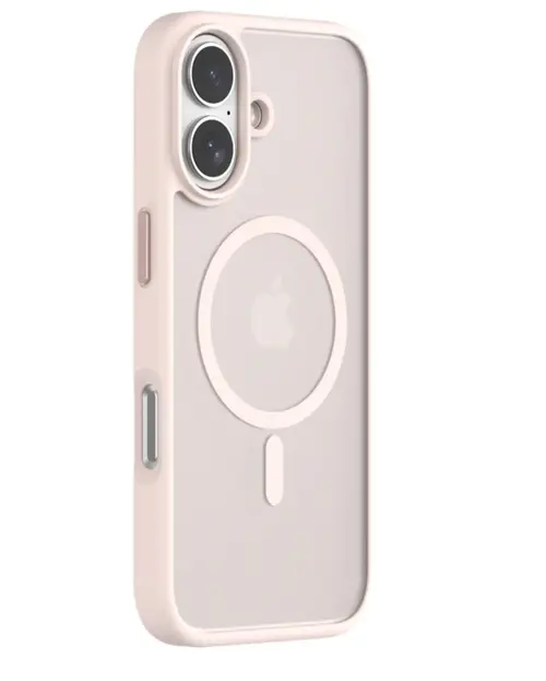 Husa Devia Pino Series Magnetic Shockproof pentru iPhone 17, Roz