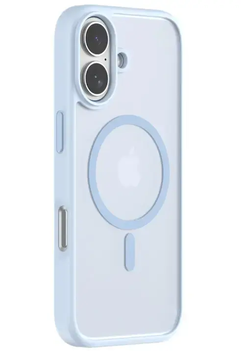 Husa Devia Pino Series Magnetic Shockproof pentru iPhone 17, Albastru