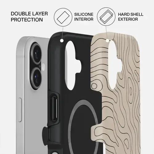 Husa Burga Dual Layer Magsafe Wild Terrain pentru iPhone 17