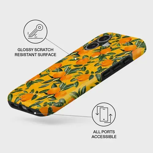 Husa Burga Dual Layer Magsafe Orange Lemonade pentru iPhone 17