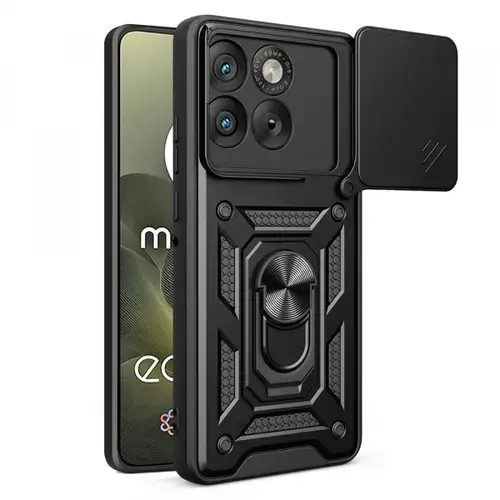 Husa pentru Motorola Edge 70, Techsuit, CamShield, Neagra