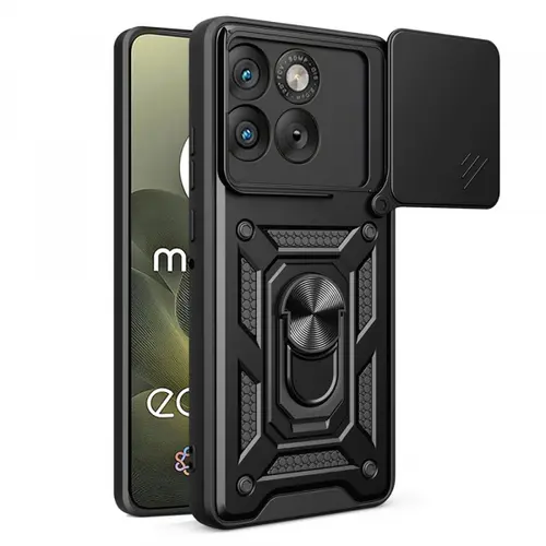Husa pentru Motorola Edge 70, Techsuit, CamShield, Neagra