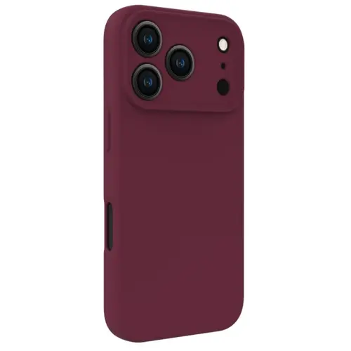 Husa Lemontti Silicon Soft Slim Magsafe pentru iPhone 17 Pro, Visiniu
