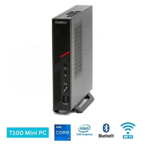 Calculator Sistem Mini PC Office OptimX T100 - H610, Intel® Core™ i7-12700 up to 4.90Ghz, 16GB DDR4, 512GB SSD, Wi-Fi, Bluetooth, Windows 11 Pro