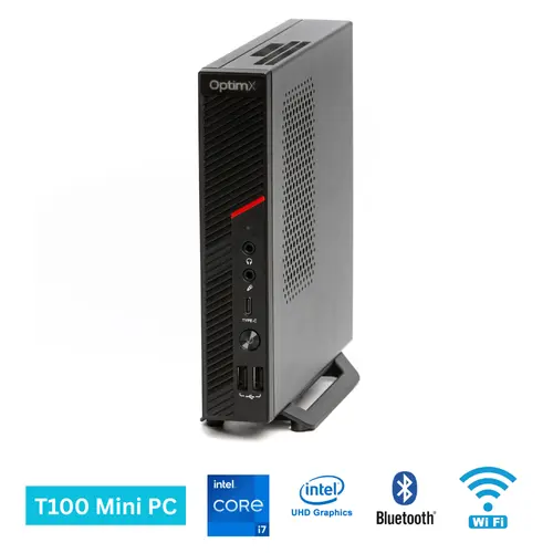 Calculator Sistem Mini PC Office OptimX T100 - H610, Intel® Core™ i7-12700 up to 4.90Ghz, 16GB DDR4, 512GB SSD, Wi-Fi, Bluetooth, Windows 11 Pro