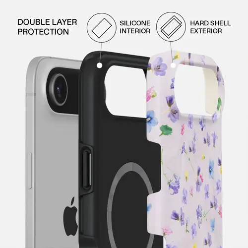 Husa Burga Dual Layer Magsafe Wildflower pentru iPhone Air