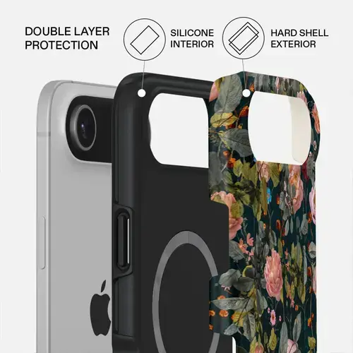 Husa Burga Dual Layer Magsafe Bloomy Garden pentru iPhone Air