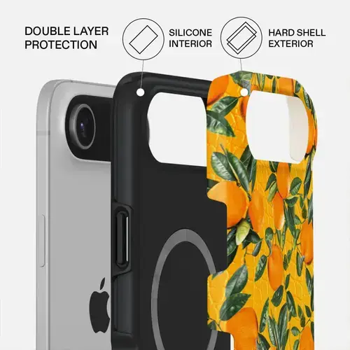 Husa Burga Dual Layer Magsafe Orange Lemonade pentru iPhone Air