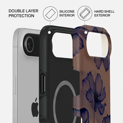 Husa Burga Dual Layer Magsafe Velvet Night pentru iPhone Air
