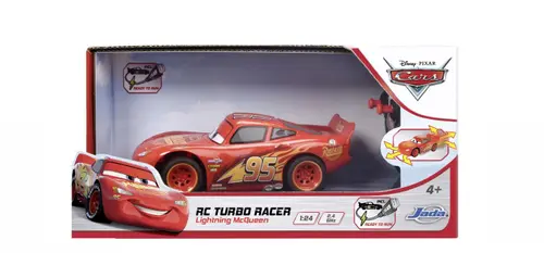 Masina cu telecomanda Jada Cars Turbo Racer Fulger Mcqueen, Scara 1 la 24