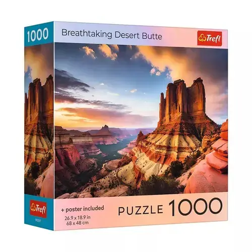 Puzzle Trefl Colectia SUA Parcul National Zion, poster inclus, 1000 de piese