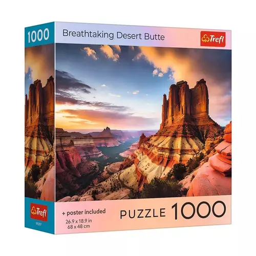 Puzzle Trefl Colectia SUA Parcul National Zion, poster inclus, 1000 de piese