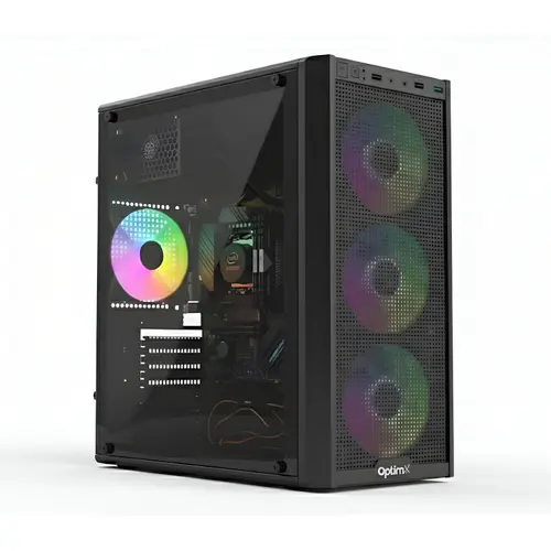 Calculator Sistem Desktop PC OptimX Prime NemesisX V1, Intel® Core™ i7-12700 up to 4.9GHz, 16GB DDR4, 1TB SSD, Intel® UHD Graphics 630