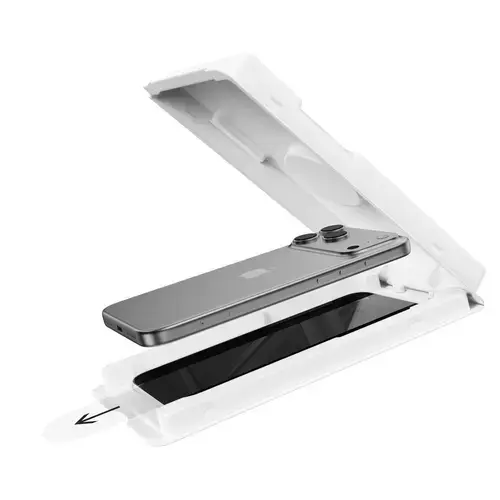 Folie Sticla Privacy Devia premium cu aplicator inclus Van Series, Full Screen pentru iPhone 17