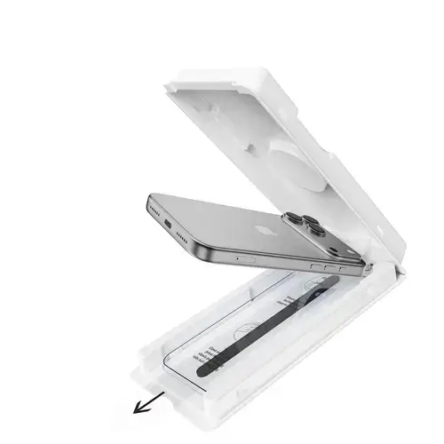 Sticla Devia Folie premium cu aplicator inclus Van Series Crystal Diamond pentru iPhone 17 Pro