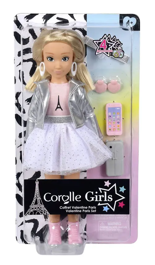 Papusa Corolle Valentine Set Saptamana Modei la Paris, 28cm