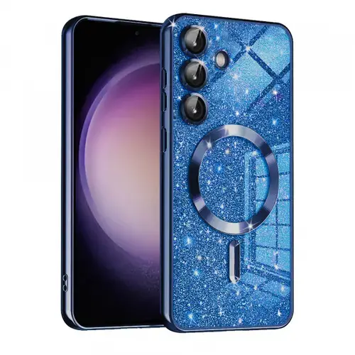 Husa MagSafe pentru Samsung Galaxy S23 FE S711, Techsuit, Luxury Glitter