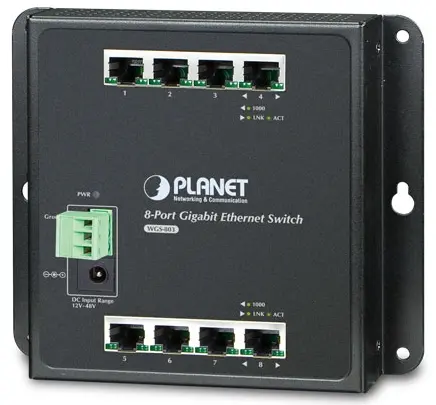 Switch Planet WGS-803, Gigabit, 8 Porturi, Industrial