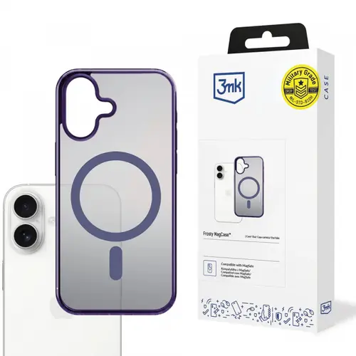 Husa MagSafe pentru Apple iPhone 17, 3MK, Frosty MagCase, Mov