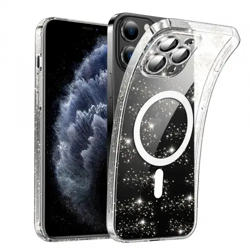 Husa MagSafe pentru Apple iPhone 11 Pro, Techsuit, SparkleSkin