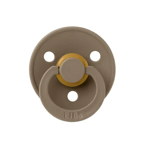 Suzeta Colour Latex BIBS Dark Oak, tetina rotunda, 0 luni +