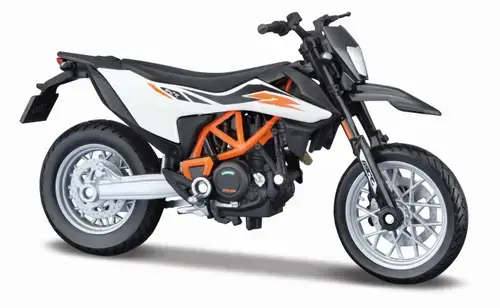 Motocicleta metalica cu stand MAISTO Editie Speciala Ktm 690 Smc R, Scara 1 la 18