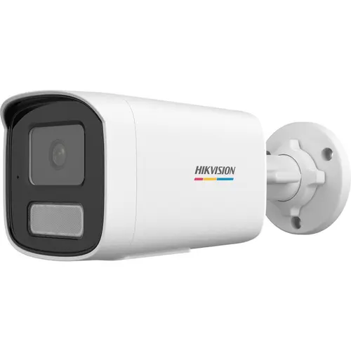 Camera supraveghere exterior IP cu iluminare duala Hikvision ColorVu DS-2CD1T47G3H-LIU, 4 MP, 2.8 mm, microfon, IR + lumina alba 50 m, PoE