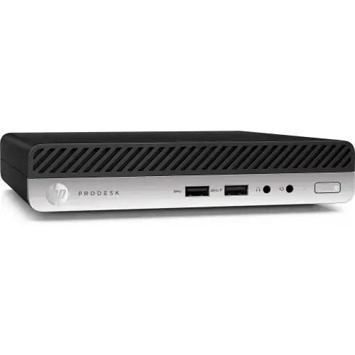 Calculator Sistem PC Refurbished HP ProDesk 400 G5 Mini PC, Intel Core i3-9100T 3.10 - 3.70GHz, 8GB DDR4, 256GB SSD + Windows 11 Pro
