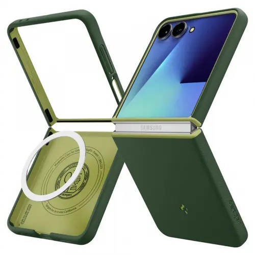 Husa Spigen Caseology Nano Pop MagSafe pentru Samsung Galaxy Z Flip7 F766, Verde