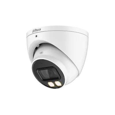 Camera de supraveghere Dahua HAC-HDW1509T-IL-A-0280B-S2 Dome HDCVI, 5MP, CMOS, Smart Dual Illumination, 2.8mm, IR 40m, Microfon, IP67