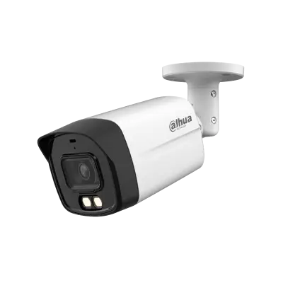 Camera de supraveghere exterior Dahua HAC-HFW1500TLM-IL-A-0280B-S2 bullet HDCVI 5MP 2K, 2.8 mm, Iluminare duala 40m, Microfon, IP67