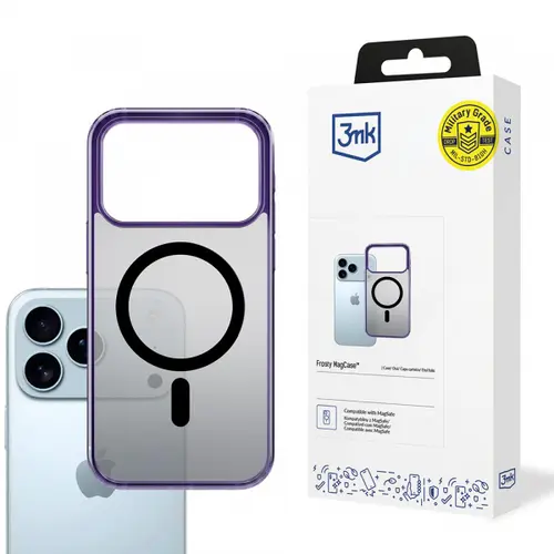 Husa 3MK Frosty MagCase MagSafe pentru Apple iPhone 17 Pro Max, Mov