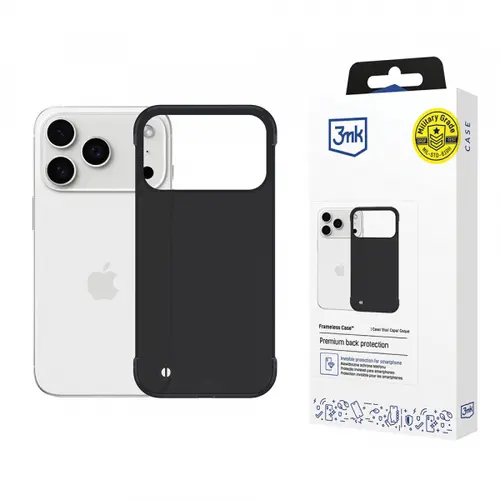 Husa 3MK Just20g pentru Apple iPhone 17 Pro Max, Neagra