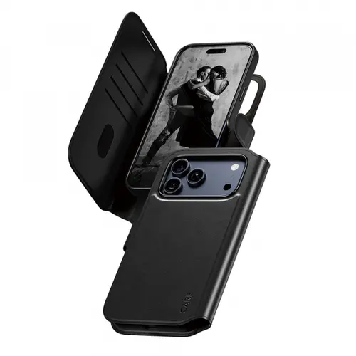 Husa PanzerGlass Care Feature Tango Two-in-One MagSafe pentru Apple iPhone 17 Pro Max, Neagra