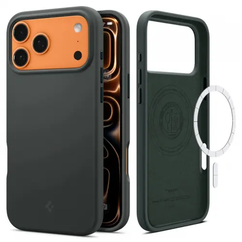 Husa Spigen Silicone Fit MagSafe pentru Apple iPhone 17 Pro Max,  Verde