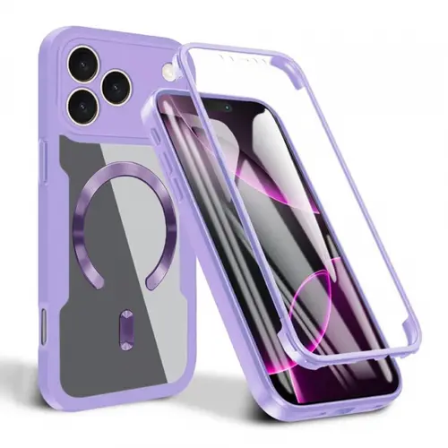 Husa Techsuit ColorVerse 360 MagSafe pentru Apple iPhone 17 Pro Max, Mov