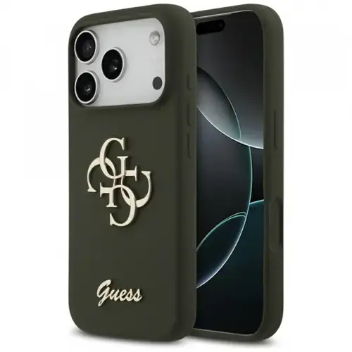 Husa Guess Big 4G Script pentru Apple iPhone 17 Pro Max, Verde