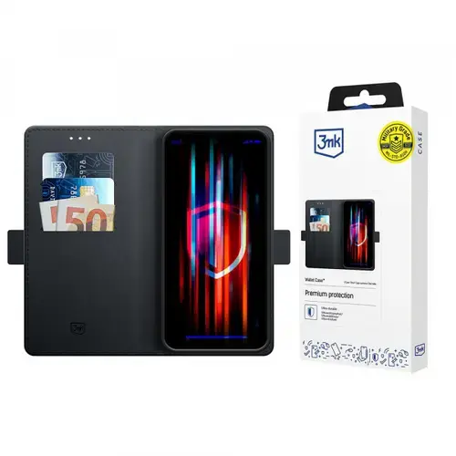 Husa 3MK Wallet pentru Apple iPhone 17 Pro Max, Neagra