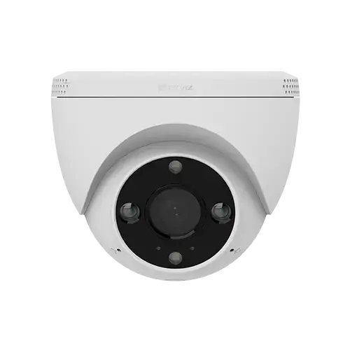 Camera supraveghere video exterior IP Turret WiFi EZVIZCS-H4-2K, 3 MP, 2.8mm, IR 30m, 2.4 GHz, microfon si difuzor, sirena, slot card