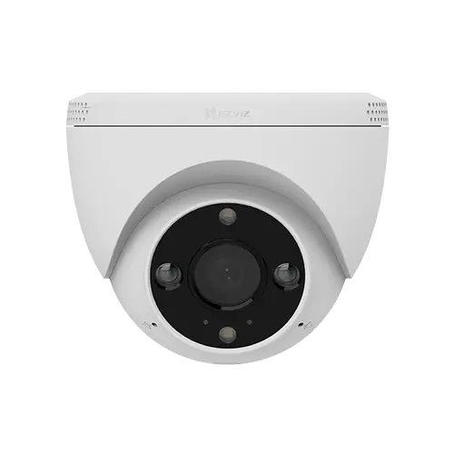 Camera supraveghere video exterior IP Turret WiFi EZVIZCS-H4-2K, 3 MP, 2.8mm, IR 30m, 2.4 GHz, microfon si difuzor, sirena, slot card
