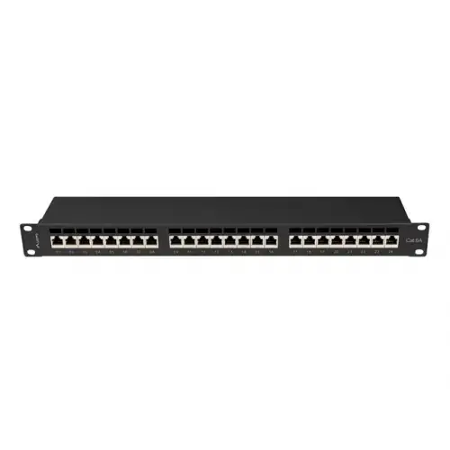 Patch Panel Lanberg PPSA-1024-B, 19inch, 1U, 24 porturi, Cat6, FTP, Negru