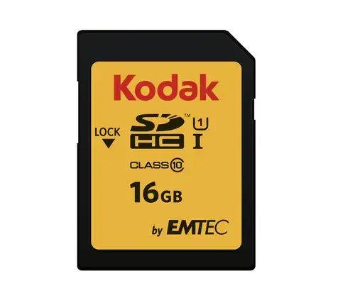 Card de memorie Kodak Premium Performance, 16GB, Clasa 10, SDHC