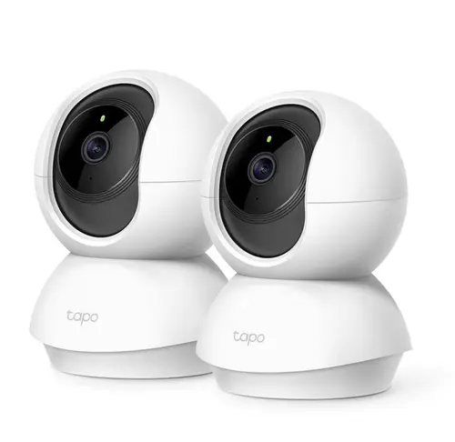 Set 2 camere supraveghere interior TP-Link Home Security, 1080P, Control vocal, Wi-Fi, IR 12m