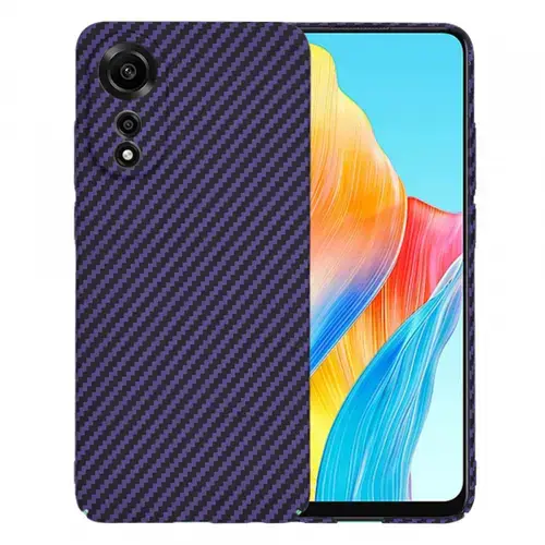 Husa pentru Oppo A78 4G, Techsuit, Carbonite FiberShell, Mov