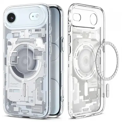Husa MagSafe pentru Apple iPhone Air, Spigen, Ultra Hybrid Zero One, Alba