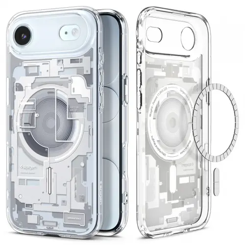 Husa MagSafe pentru Apple iPhone Air, Spigen, Ultra Hybrid Zero One, Alba