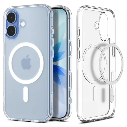 Husa MagSafe pentru Apple iPhone 17, Spigen, Ultra Hybrid, Alba Satinata