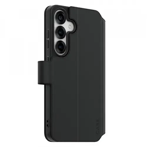 Husa pentru Samsung Galaxy S25 S931, PanzerGlass, Care Feature Kickstand Wallet, Neagra